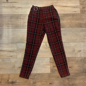 Hot Topic Plaid Skinny Pants - Size XS - Preowned